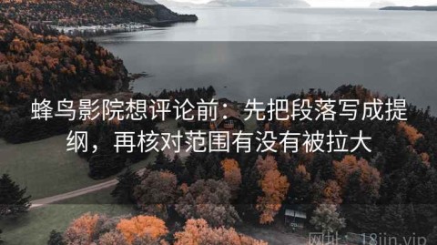 蜂鸟影院想评论前：先把段落写成提纲，再核对范围有没有被拉大