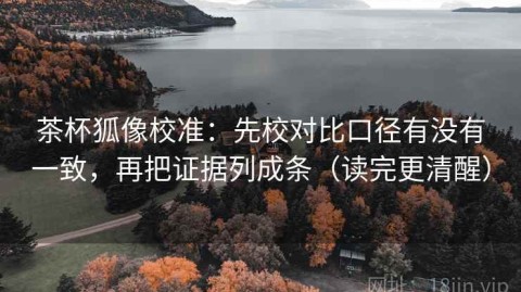 茶杯狐像校准：先校对比口径有没有一致，再把证据列成条（读完更清醒）