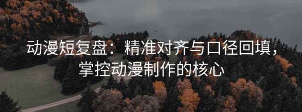 动漫短复盘：精准对齐与口径回填，掌控动漫制作的核心
