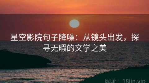 星空影院句子降噪：从镜头出发，探寻无暇的文学之美