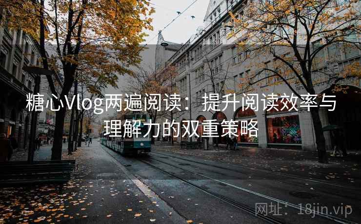 糖心Vlog两遍阅读:提升阅读效率与理解力的双重策略 糖心Vlog两遍阅读:提升阅读效率与理解力的双重策略