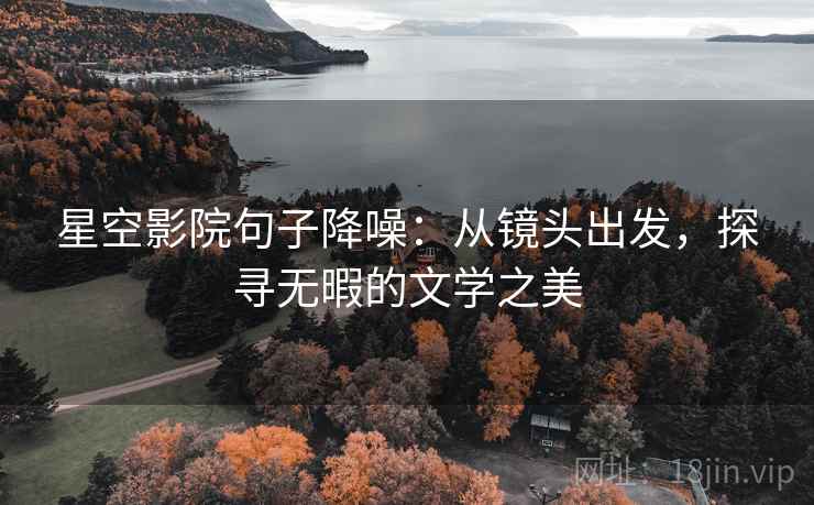 星空影院句子降噪：从镜头出发，探寻无暇的文学之美